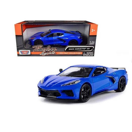 2020 C8 Corvette Blue 1/24