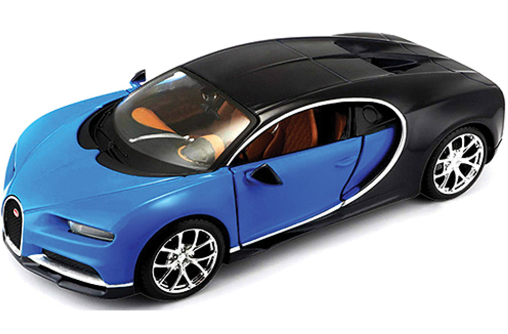 Bugatti Chiron Blue Diecast 1/18th