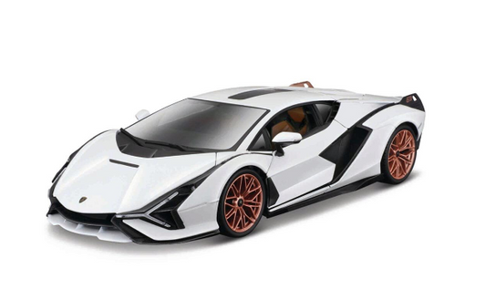 Lamborghini Sian FKP37 White Diecast 1/18th