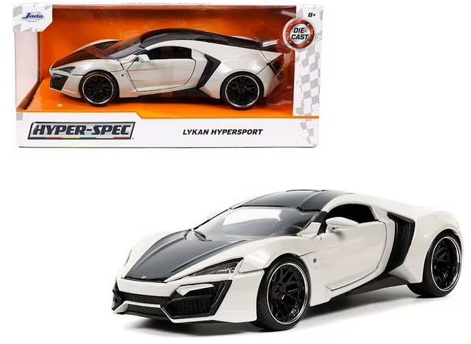 Lykan Hypersport Grey/Black Diecast 1/24th