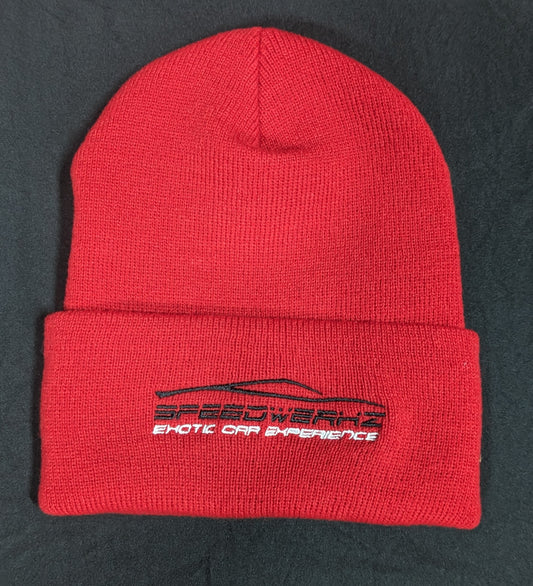 Speedwerkz Classic Cuffed Beanie (Red)