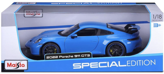 Porsche GT3 Blue Diecast 1/18th