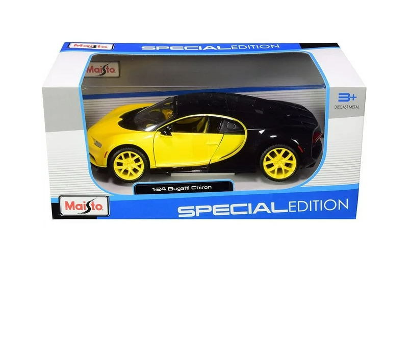 Bugatti Chiron yellow and black 1/24