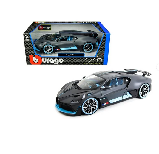 Bugatti Divo Matte Gray Diecast 1/18th