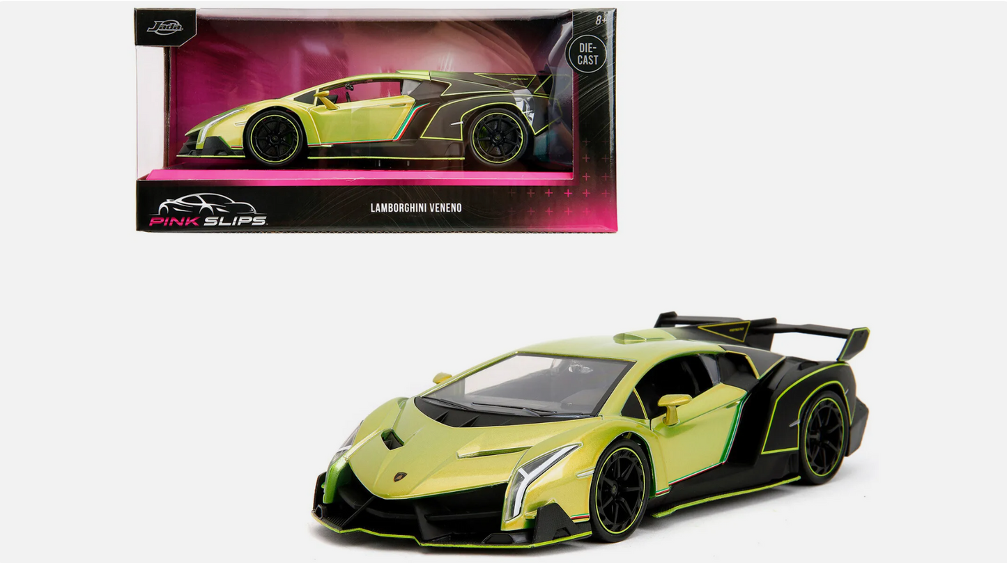 Lamborghini Veneno Lime Green Diecast 1/24