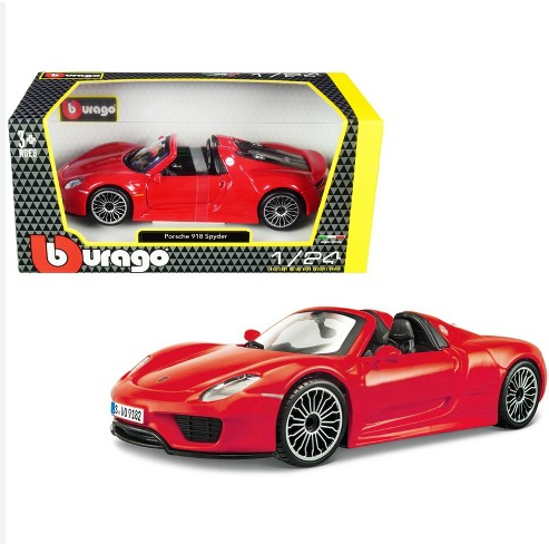 Porsche 918 Spyder Red Diecast 1/24