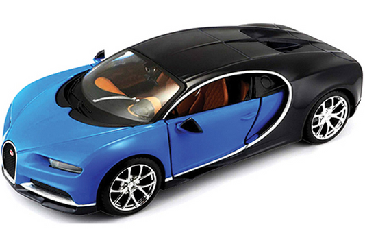 Bugatti Chiron Blue Diecast 1/24